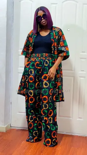 Ankara Kimono and Trouser - Style 609
