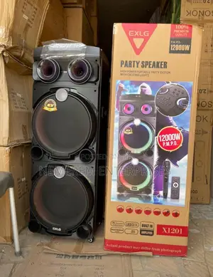 Exlg X1201 High Power Portable Party Speaker (12000w P.M.P.O)