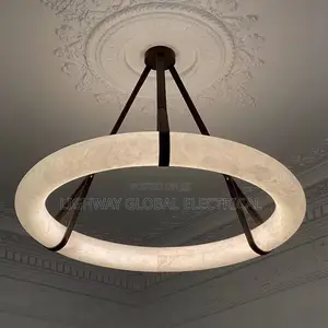 Airpad Marble Alabaster Chandelier