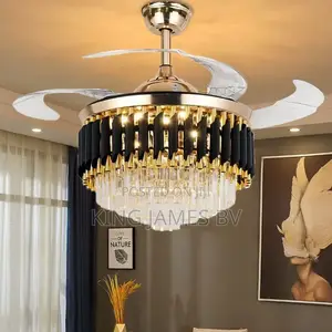 Fan Crystal Chandelier Light