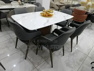 Super Quality Comfortable 6 Seaters Marble Dinning Sets