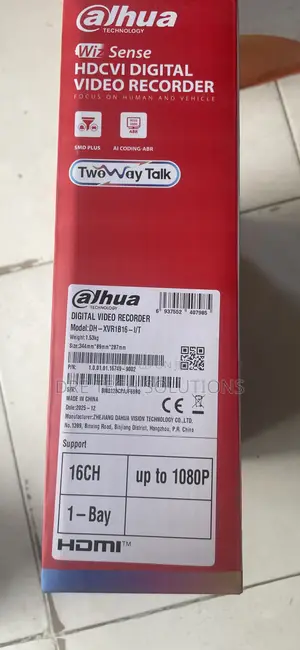 Dahua 16 Channel Two Way Audio DVR (Dh-Xvr1b16-I/T)