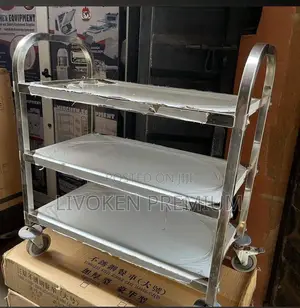 3 Steps Stainless Steel Food Trolley