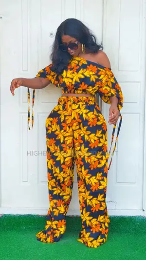 One Shoulder Cloth and Baggy Pants - Style 455