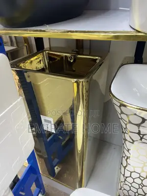 Dining Standing Gold Washing Hand Basin