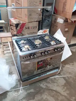 Nexus 5 Burner Standing Gas Cooker With Oven