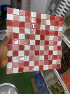 Red Mixture Mosaic Glass