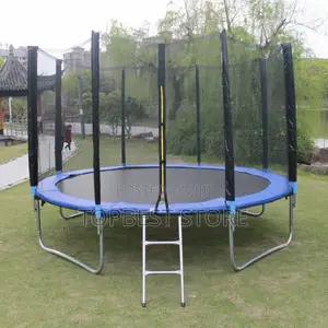 12fit Kids Trampoline With Safety Net and Strong Frame