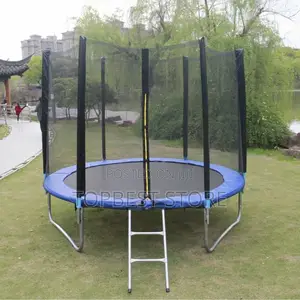 8fit Kids Trampoline With Safety Net and Strong Frame