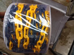 6mmx25meters Plastic Chain Yellow and Black