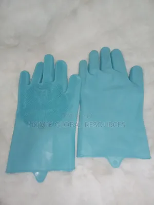 2pcs Multifunctional Silicon Washing Gloves