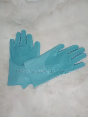 2pcs Multifunctional Silicon Washing Gloves