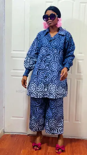 Long Buttoned Shirt And Trouser - Style 645