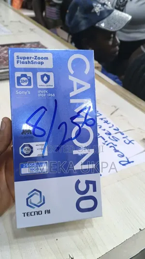New Tecno Camon 50 256 GB Black