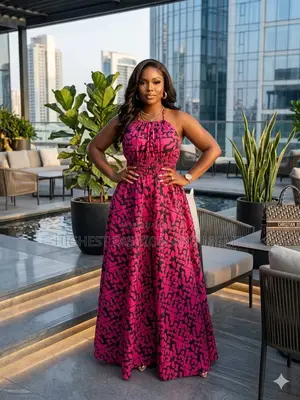 Small Strap Backless Gown - Style 309