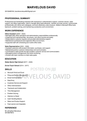 Male Office Assistant