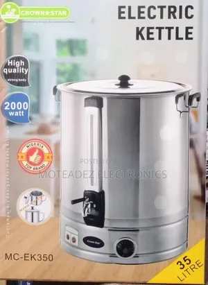 Master Chef 35l (2000w) High Quality Electric Kettle With Dispenser