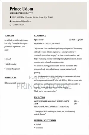 Part-Time Weekend CV