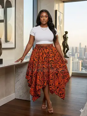 Shirt and Handkerchief Skirt - Style 766