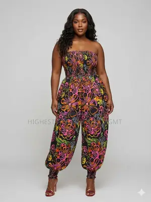 Smocked Jumpsuit - Style 879