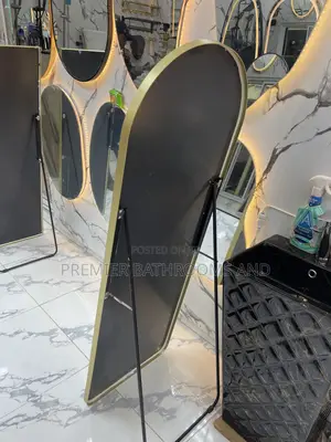 Aluminum Frame Standing Mirror