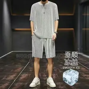 Men's Pants Ice Silk Sports Suit Summer Loose Drape Men's Breathable