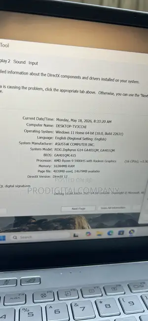 Laptop Asus ROG Zephyrus G14 16GB AMD Ryzen 9 SSD 1T