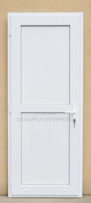 White PVC Bathroom Door