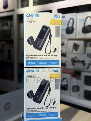 Anker Laptop Power Bank (, 165w, Built-in and Retractable Cables)