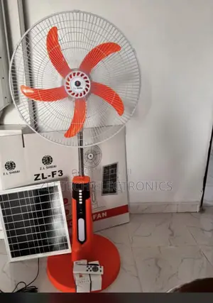 Z.L Shidai Zl-F3 18-Inch Rechargeable Solar Standing Fan
