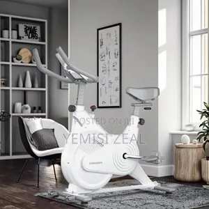 American Fitness White Spinning Bike for Home and Commercial Use
