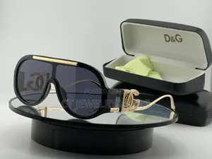 Luxury Shield Sunglasses Oversized Black Frame, Gold Detail, Fashion