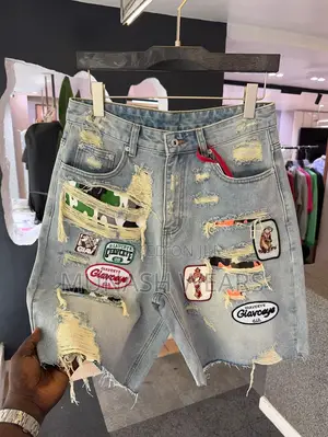 Denim Rip Jean Short