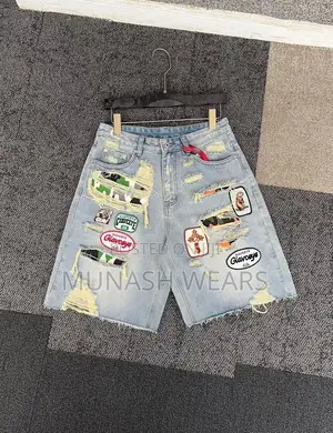 Denim Rip Jean Short