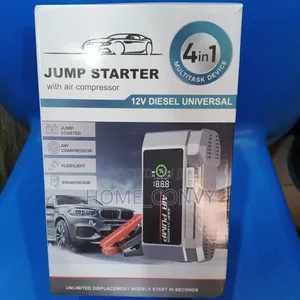 4in1 Car Jump Starter With Air Compressor (Tyre Pump)