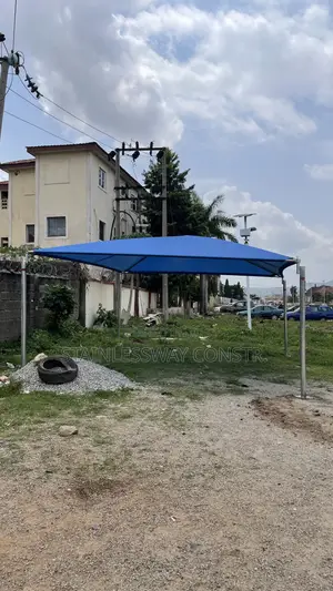 Carport for Two Cars Blue Comfort