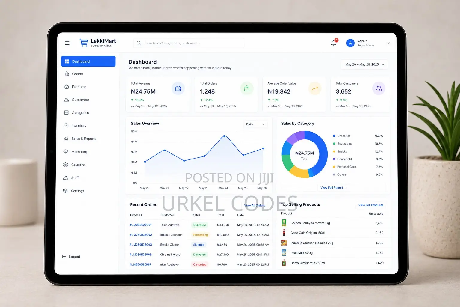 E-Commerce Website Development,Sell Online With Paystack Flutterwave