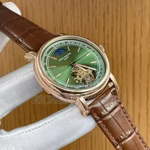Patek Philippe Geneve Automatic Leather Watch