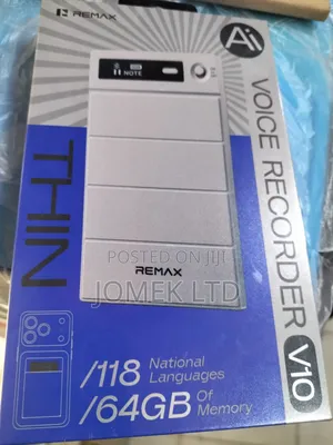 Remax Ai Voice Recorder 64gb Memory and Translation for 118 Languages