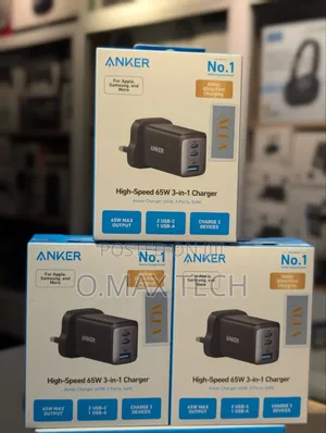 Anker Powerport Iii - 3-Port Usb-C - 65w - Adapter