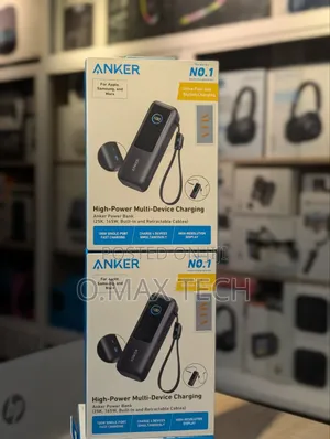 Anker Laptop Power Bank (, 165w, Built-in and Retractable Cables)