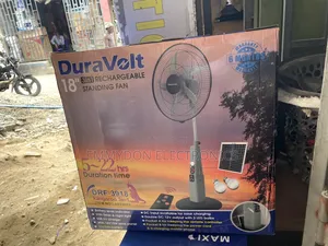 Duravolt 18 Inch 3in1 Rechargeable Standing Fan