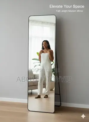 Home Beyond Elegant Arched Full Body Mirror With Stand