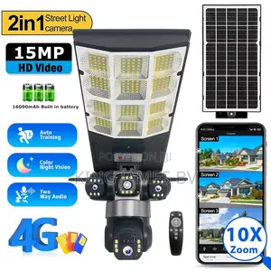 2 in 1 3 Lens Solar Street Light Camera
