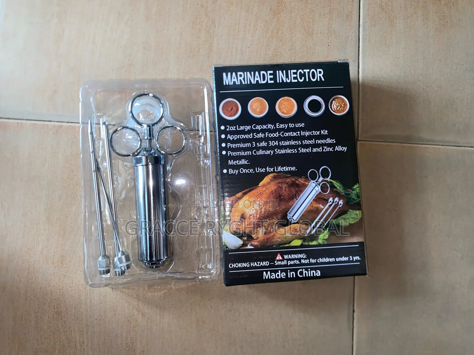 Marinade Injector Needles For Bbq Grill