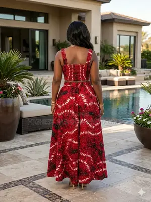 Crop Top and Wide Leg Palazzo - Style 409