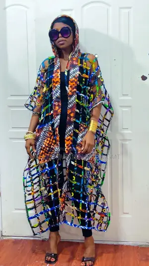 Ankara Cascading Ruffle Maxi Dress - Style 784