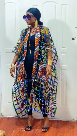 Ankara Cascading Ruffle Maxi Dress - Style 784