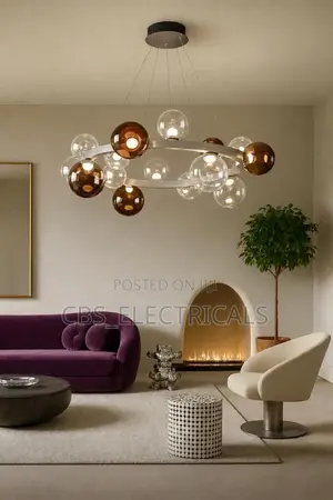 Glass Globe Chandelier