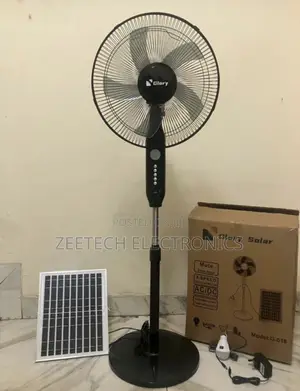 Glory Rechargeable Solar Standing Fan